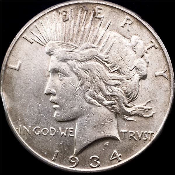 1934 Silver Peace Dollar CLOSELY UNCIRCULATED