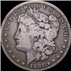 Image 1 : 1881-CC Silver Morgan Dollar NICELY CIRCULATED