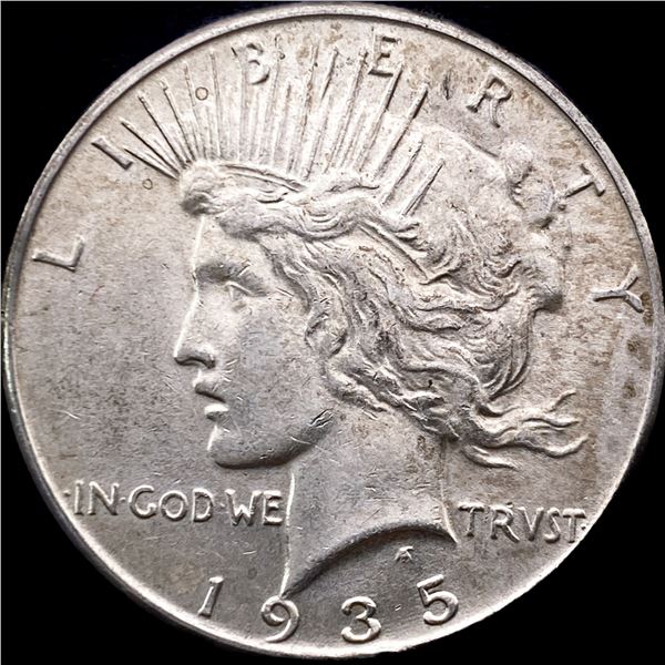 1935 Silver Peace Dollar CLOSELY UNCIRCULATED