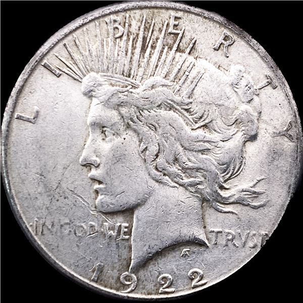 1922 Silver Peace Dollar NEARLY UNCIRCULATED