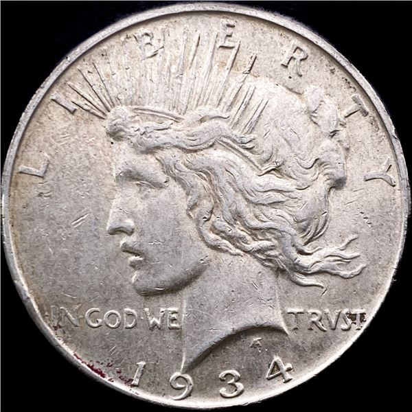 1934 Silver Peace Dollar CLOSELY UNCIRCULATED