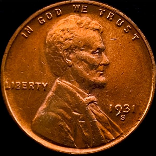 1931-S Lincoln Wheat Cent CLOSELY UNCIRCULATED