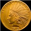 Image 1 : 1912 Indian Head Eagle $10 Gold Coin NEARLY UNCIRCULATED