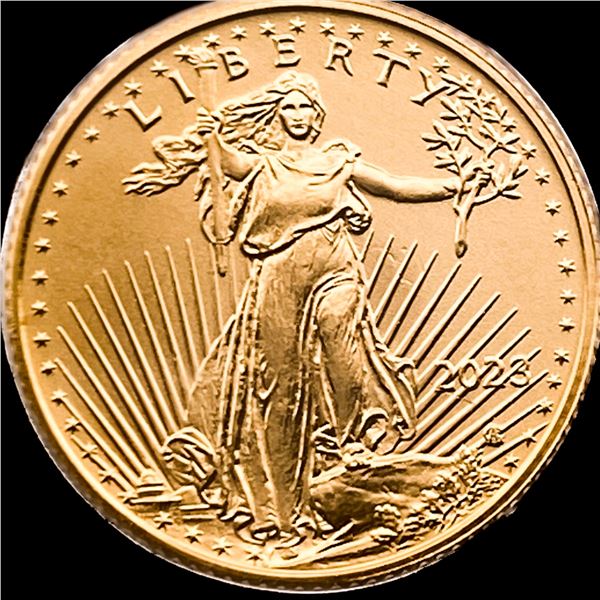 2023 1/10 oz Gold American Eagle $5 LIGHTLY CIRCULATED