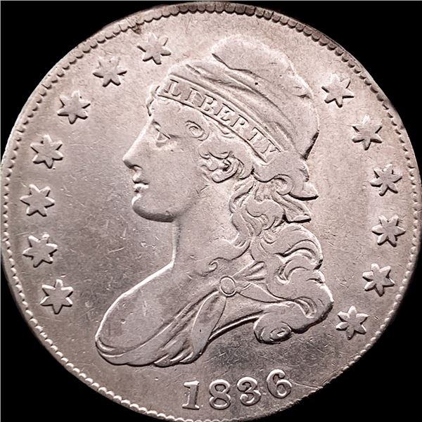 1836 Capped Bust Half Dollar NEARLY UNCIRCULATED