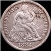 Image 1 : 1884 Seated Liberty Dime NICELY CIRCULATED