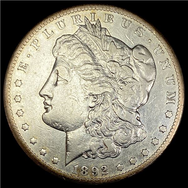 1892-CC Silver Morgan Dollar NEARLY UNCIRCULATED