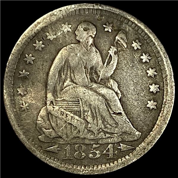 1854-O Silver Half Dime NICELY CIRCULATED