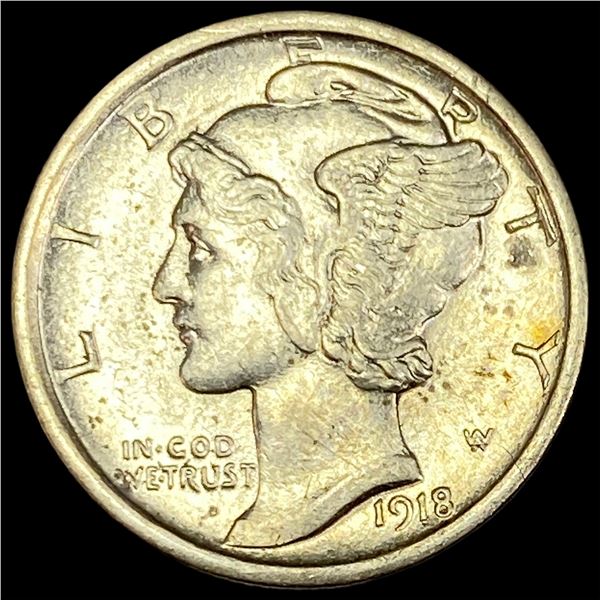 1918-S Silver Mercury Dime UNCIRCULATED