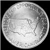 Image 2 : 1952 Silver Half Dollar Booker T. Washington UNCIRCULATED