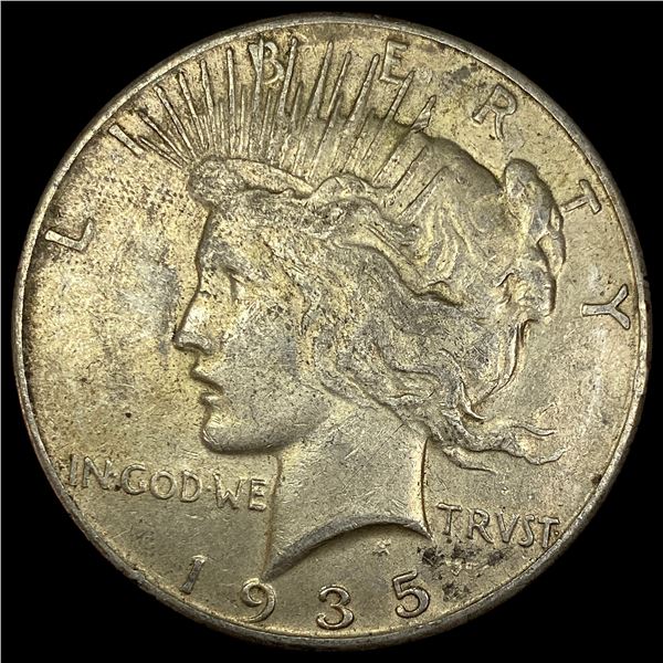 1935 Silver Peace Dollar NEARLY UNCIRCULATED