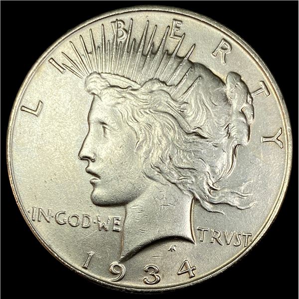1934-S Silver Peace Dollar CLOSELY UNCIRCULATED