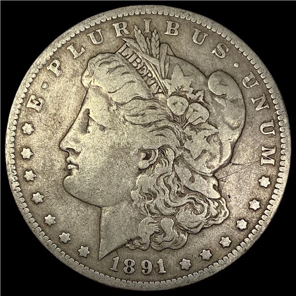 1891-O Silver Morgan Dollar LIGHTLY CIRCULATED