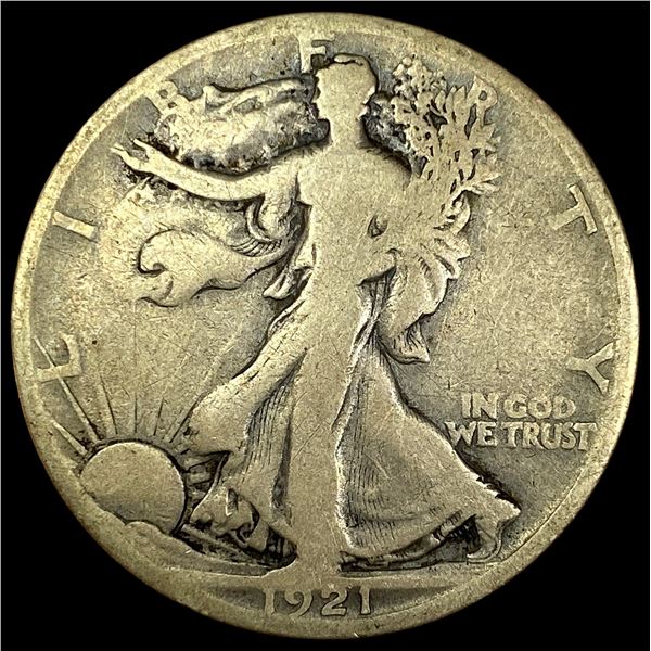 1921-S Silver Walking Liberty Half Dollar NICELY CIRCULATED