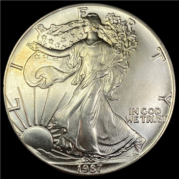 1987 1 oz Silver American Eagle $1 SUPERB GEM BU