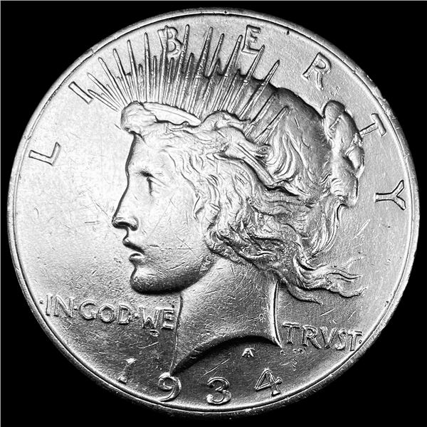 1934-D Silver Peace Dollar NEARLY UNCIRCULATED