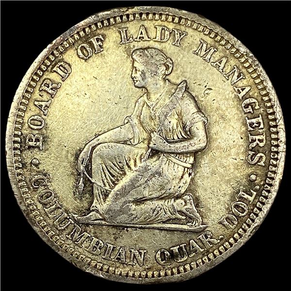 1893 Isabella Quarter Silver 25C LIGHTLY CIRCULATED