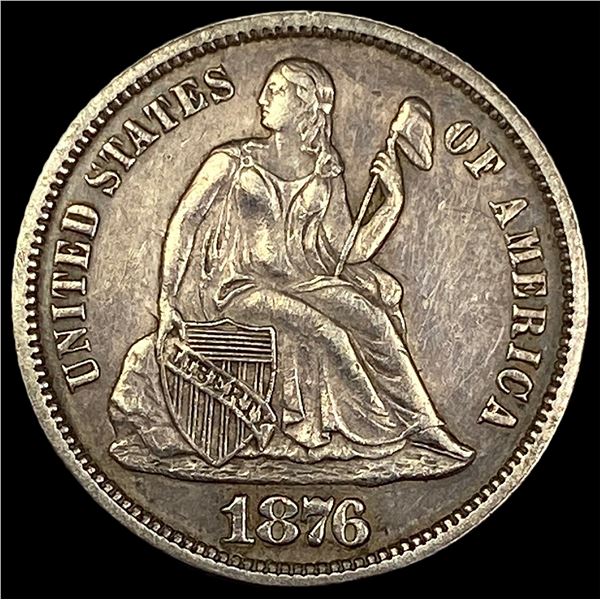 1876 Seated Liberty Dime CLOSELY UNCIRCULATED