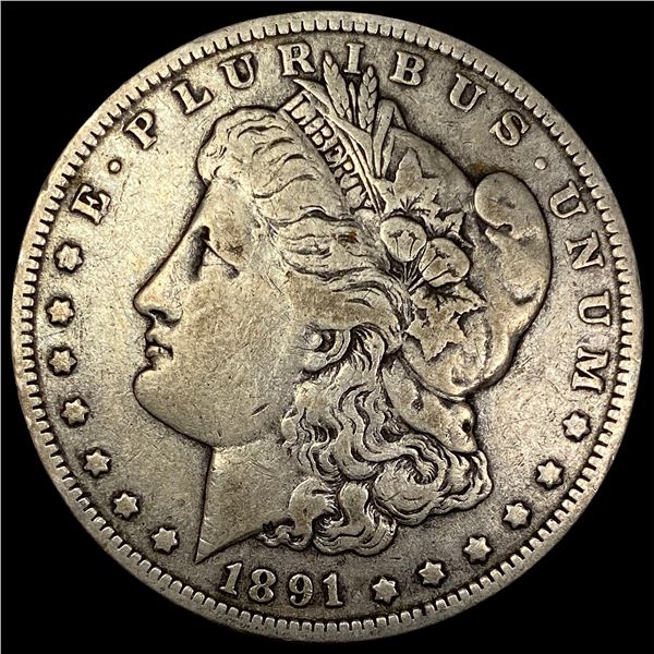 1891 Morgan Silver Dollar NICELY CIRCULATED