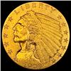 Image 1 : 1908 Indian Head Gold $2.5 Quarter Eagle CLOSELY UNCIRCULATED