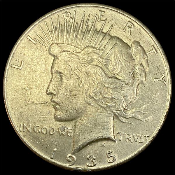 1935 Silver Peace Dollar CLOSELY UNCIRCULATED