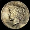 Image 1 : 1921 Silver Peace Dollar CLOSELY UNCIRCULATED