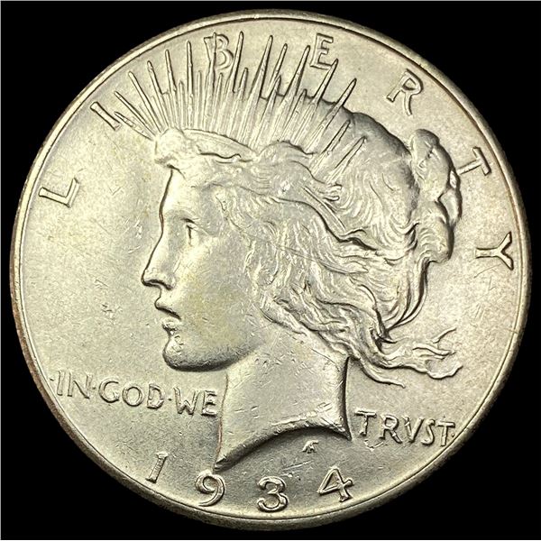 1934-S Silver Peace Dollar CLOSELY UNCIRCULATED