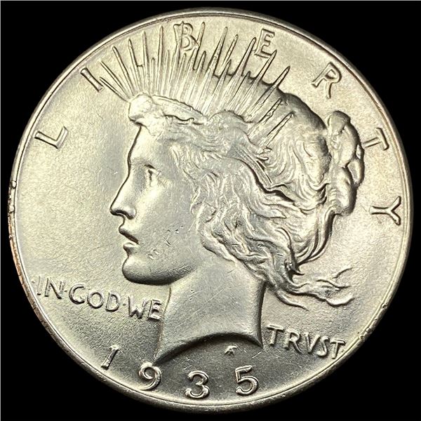 1935 Silver Peace Dollar CLOSELY UNCIRCULATED