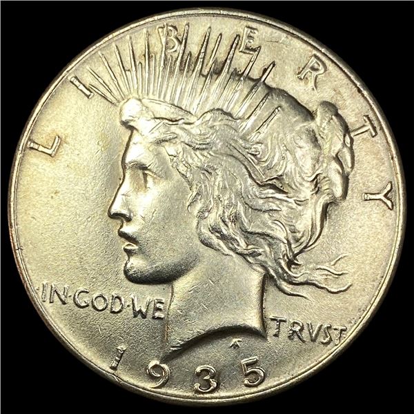 1935 Silver Peace Dollar CLOSELY UNCIRCULATED
