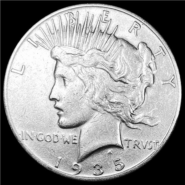 1935 Silver Peace Dollar NEARLY UNCIRCULATED