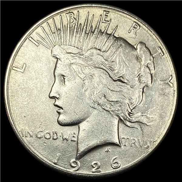 1926-S Silver Peace Dollar CHOICE AU