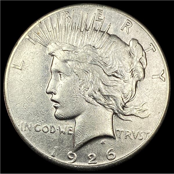 1926-S Silver Peace Dollar CHOICE AU
