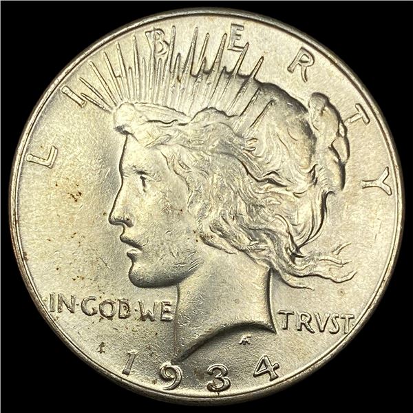 1934 Silver Peace Dollar CHOICE AU