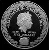 Image 2 : 2021 Tokelau 1 oz Silver Five Dollars Scorpio GEM PROOF