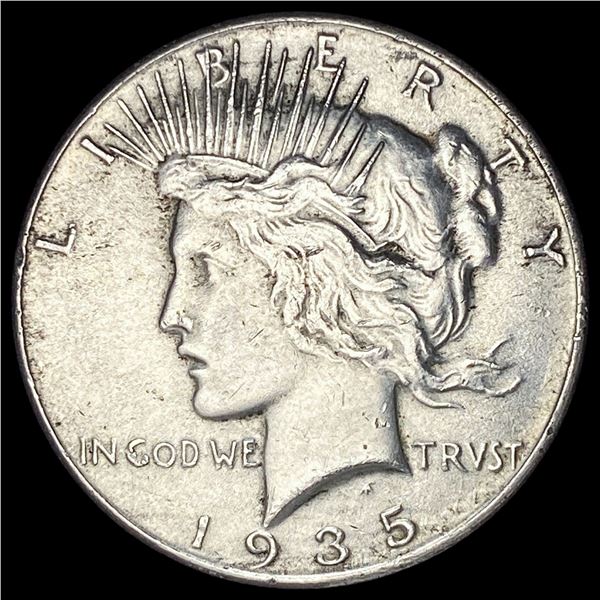 1935 Silver Peace Dollar CLOSELY UNCIRCULATED