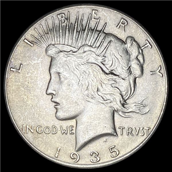 1935 Silver Peace Dollar CLOSELY UNCIRCULATED