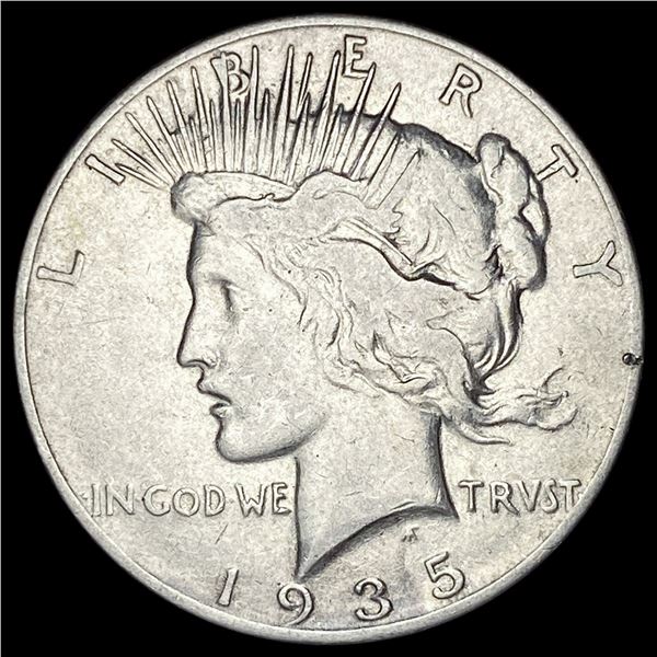 1935 Silver Peace Dollar ABOUT UNCIRCULATED