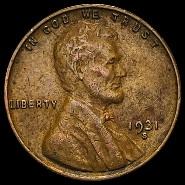 1931-S Lincoln Wheat Cent NICELY CIRCULATED