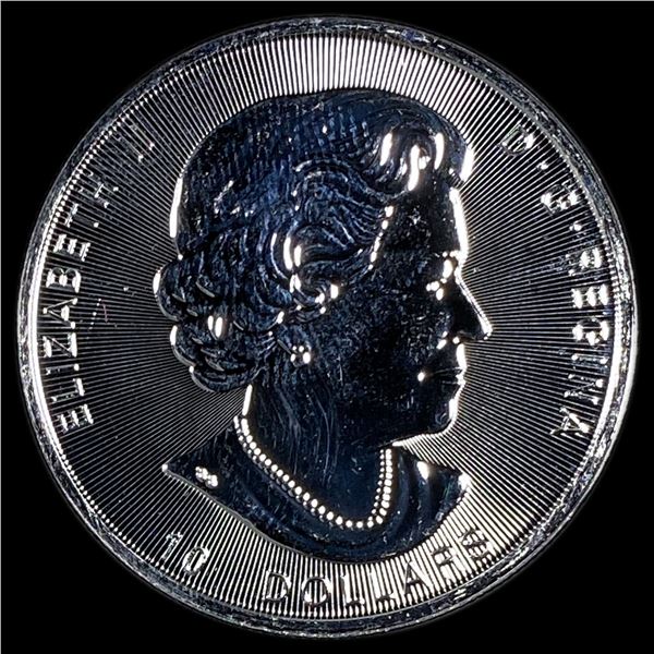 2021 Silver 2 oz Canadian Maple Leaf $10 SUPERB GEM BU