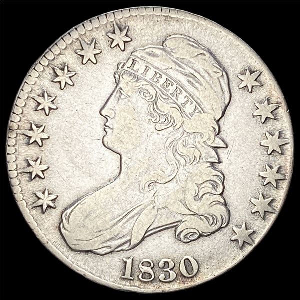 1830 Capped Bust Half Dollar LIGHTLY CIRCULATED