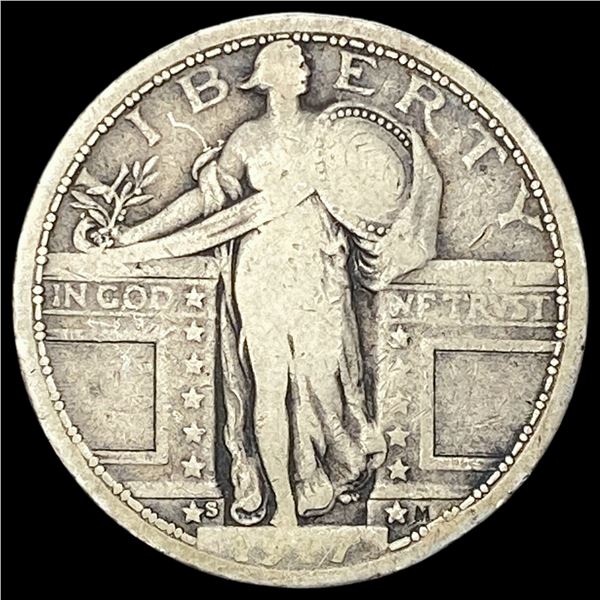 1927-S Silver Standing Liberty Quarter NICELY CIRCULATED