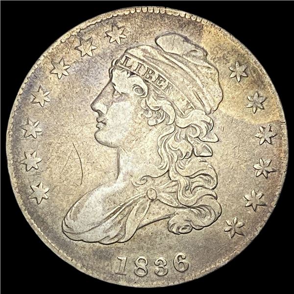 1836 Capped Bust Half Dollar LIGHTLY CIRCULATED