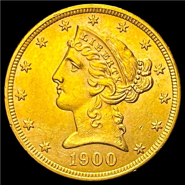 1900 Liberty Head Half Eagle $5 Gold UNCIRCULATED