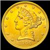 Image 1 : 1900 Liberty Head Half Eagle $5 Gold UNCIRCULATED