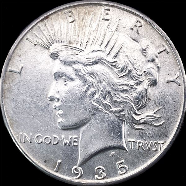 1935 Silver Peace Dollar CLOSELY UNCIRCULATED