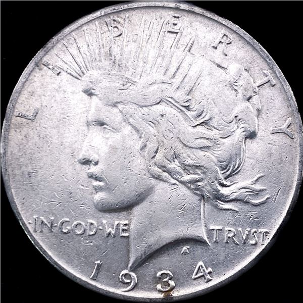 1934 Peace Silver Dollar NEARLY UNCIRCULATED