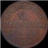 Image 2 : 1856-A Prussia Copper 1 Pfennig CLOSELY UNCIRCULATED