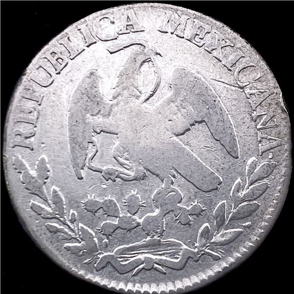 1862 Mo-M Mexico Silver 1 Real HIGH GRADE