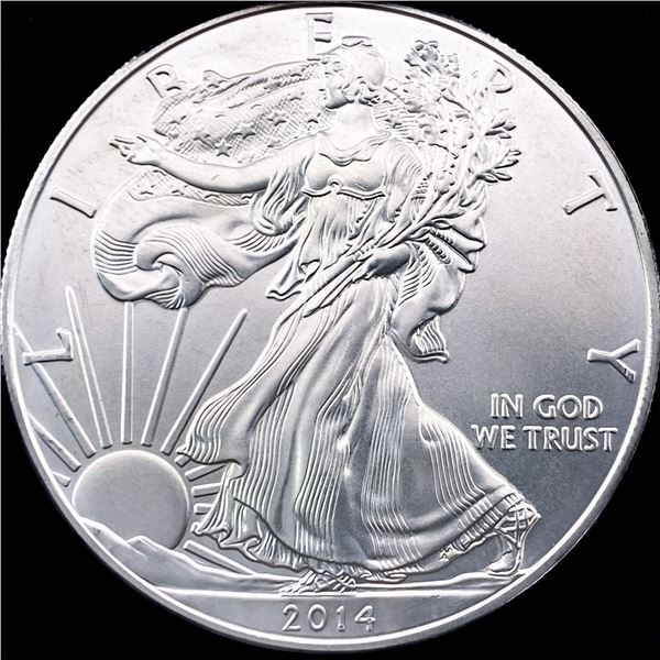 2014 1 oz Silver American Eagle $1 SUPERB GEM BU