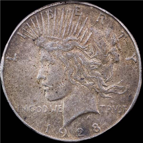 1928 Peace Silver Dollar NEARLY UNCIRCULATED